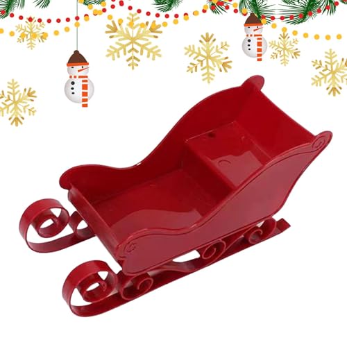 Decorazione a forma di slitta di Babbo Natale, scultura a slitta, mensola da tavolo, scrivania, caminetto, mantello, decorazione per vacanze, decorazione invernale, esposizione sulla slitta del