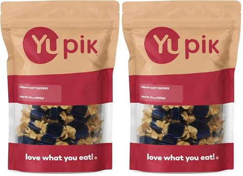 Yupik Creamy Soft Toffees 17.6 oz (1.1 lb), Smooth & Chewy Caramel Candies, Individually Wrapped, Ideal for Snacking & Gifting (Pack of 2) image 5