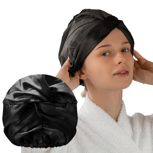Glov Bonnets doux pour un sommeil paisible - Satin de qualité un soin optimal, Protège vos coiffures pendant la nuit, Idéal les femmes aux cheveux crépus