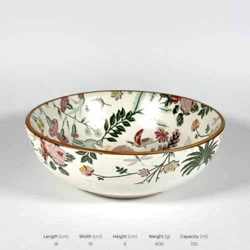 Image of SNS Palm Jumeirah Ceramic Serving Bowl Set of 2 | Salad, Curry & Snack Bowls