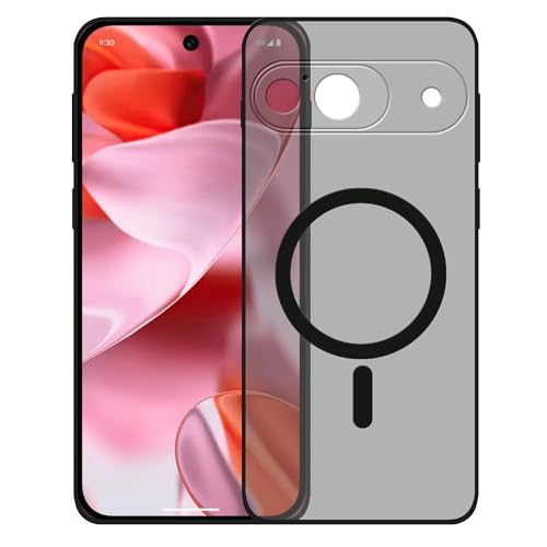Image of amazon basics Luxury Paper Thin Case Cover for Google Pixel 9 5G | Matte Finish | Compatible with magsafe | (Black, Google Pixel 9 5G)
