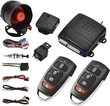 KACEPAR - Kit de inmovilizador de sistema de alarma de coche, arranque remoto PKE con botón de arranque para vehículos