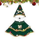 Disfraces navideños para perros - ropa árbol de Navidad para mascotas, ropa cachorros, para , reuniones, vacaciones, fotos, pasear al aire libre perros pequeños grandes