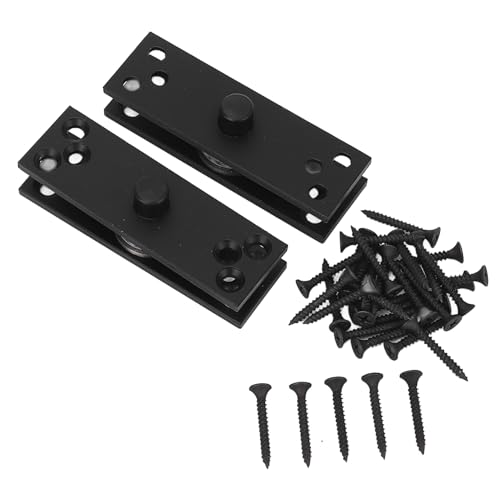 Charnière de pivot de porte en acier inoxydable noir 220LBS J-ouuo - 7