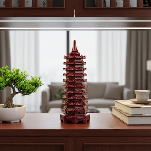 Pagode Feng Shui en cinabre pour retrouver la concentration