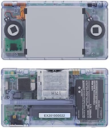 eXtremeRate Glacier Blue Replacement Full Housing Shell for Nintendo DS Lite, Custom Handheld Console Case Cover with Buttons, Screen Lens for Nintendo DS Lite NDSL - Console NOT Included - 4