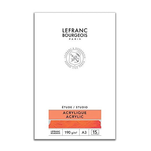 Lefranc Bourgeois Bloc acrílico, Papel, Blanco, DIN A4, 15