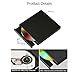 NATEFEMIN Portable External CD DVD Player, Laptop CD DVD Driver Ultra Slim CD ROM Rewriter Burner Reader for Laptop Desktop PC