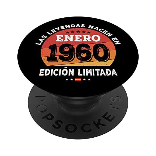 Las Leyendas nacen en Enero de 1960 - Regalo de 62 años PopSockets PopGrip Intercambiable