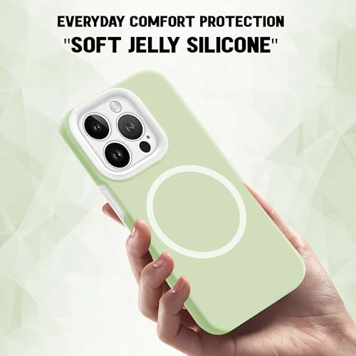 Image of Kratos Soft Silicone Case Cover Compatible with iPhone 16 Pro Max - Everyday Comfort Protection, Wireless Magnetic Charging Case with Raised Edge Camera & Screen Protection, Shock-Resistant Design