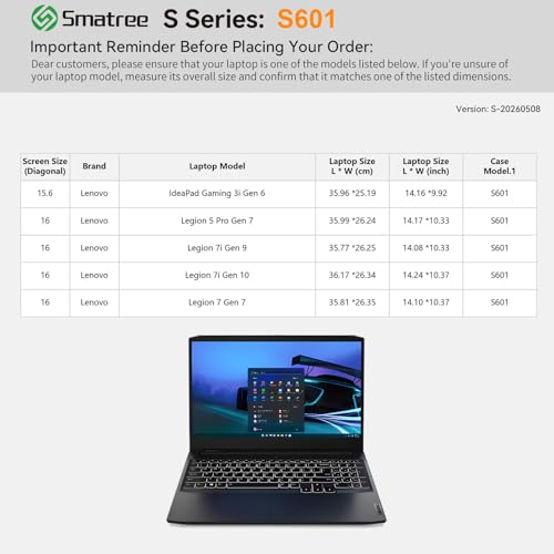 Housse Lenovo ThinkPad P16v antichoc Smatree avec rangement accessoires - 2
