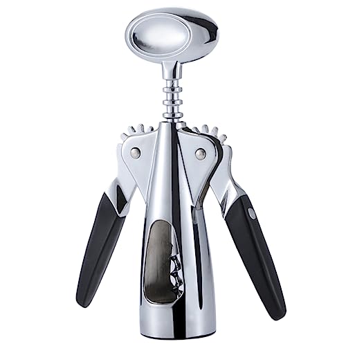 KICHOUSE Manual Wine Bottle Opener Zinc Corkscrew Can Opener Heavy Duty Wine Accessories Home Bar Tool