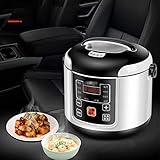Small Rice Cooker, 12V/24V Portable Car Travel Rice Cooker, Cooking Heating And Keeping Warm Function, Perfect For Cars, Camp Trip,24V,Serene16