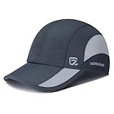 GADIEMKENSD Outdoor Running Hat Men's Cooling UPF50+ Womens Baseball Cap Sport Mesh Sun Hat Trucker Dad Hats Quick Dry Breathable Unstructured for Summer Camping Fishing Hiking Improved Dark Gray L