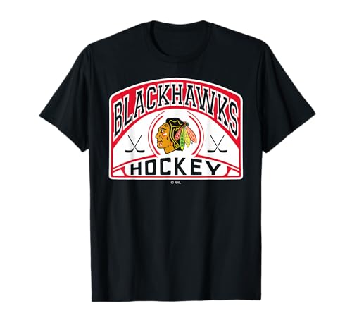Chicago Blackhawks Glide Black Officially Licensed T-Shirt