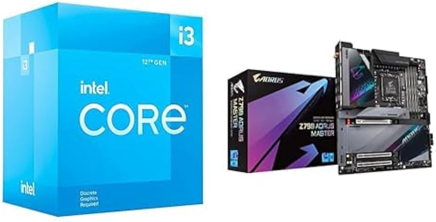 Amazon.com: Intel Procesador de escritorio Core i3-12100F + placa