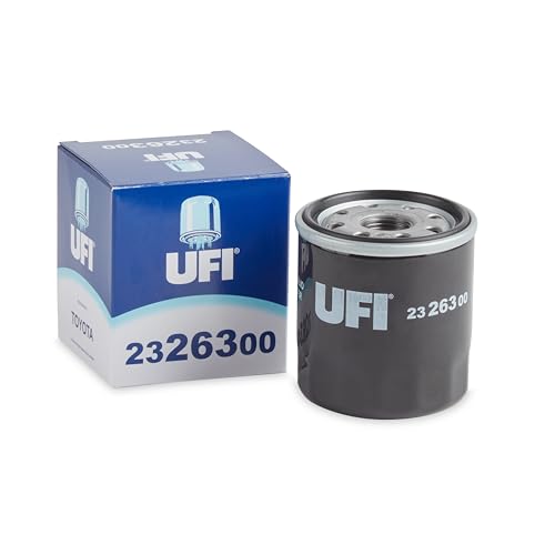 UFI Filters, Filtro de Aceite 23.263.00, Filtro de Aceite de Recambio, Apto para Coches, Apto para Modelos de Chevrolet, Citroen, Lexus, Nissan, Peugeot, Suzuki y Toyota