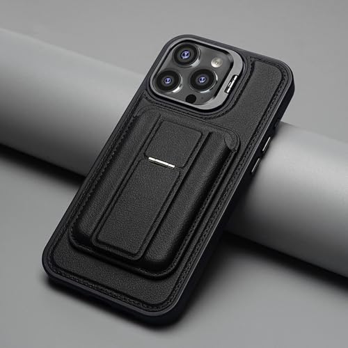 Étui cuir antichoc iPhone 16 Pro Max pour protéger l'objectif et ranger vos cartes