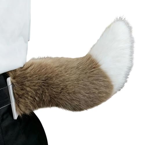 Queue de loup électrique 33 cm costume animal cosplay jeu de rôle accessoire décoratif Halloween