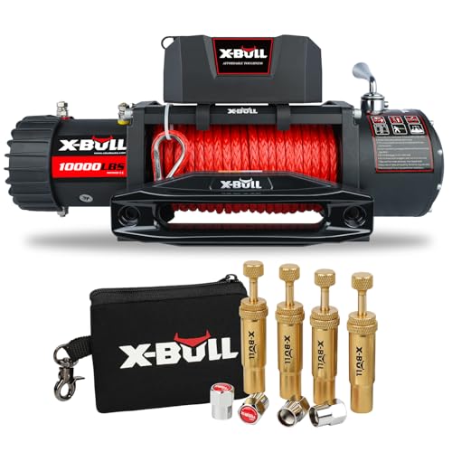 Cabrestante Eléctrico X-BULL 10000 lb 12V Cuerda Sintética miniatura 1
