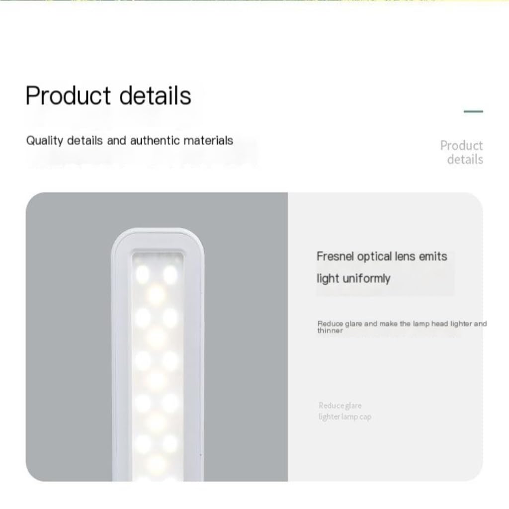 Lampe Bureau Lampe De Bureau Smart Touch Charge Led Lampe De Bureau Lumière Douce Protection Des Yeux Pliable Gradation Lampe De Bureau De Lecture Lampe Led Bureau(A)