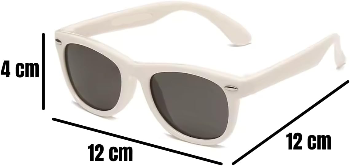 Óculos de Sol Infantil Flexíveis Polarizados - Proteção UV400 para Crianças - Conforto e Estilo