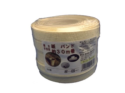 宮島化学工業 梱包・手芸用 紙バンド 30m巻 クリーム C-11