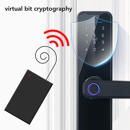 Fechadura de porta de entrada sem chave, trava de chave de senha de impressão digital fechadura de p