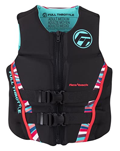 Full Throttle Women's Rapid Dry Flex Back Life Jacket, X-Small, Pink