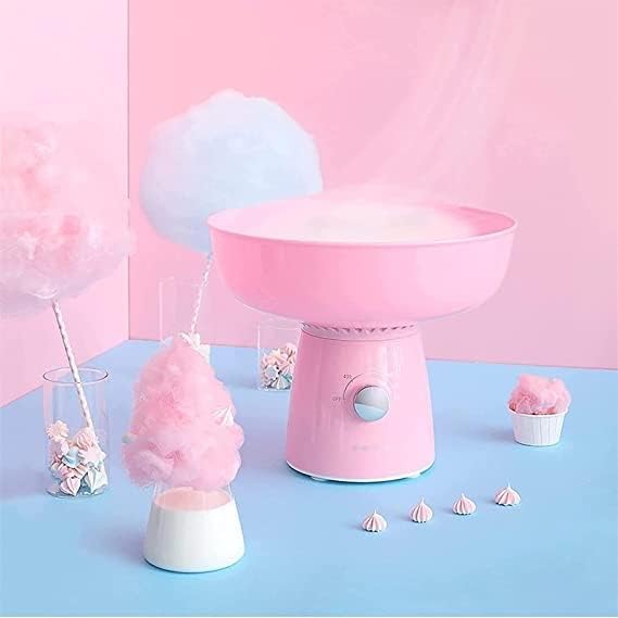 Cotton Candy Maker Machine,Pink Candy Floss Maker Set for Birthdays, Weddings, New Years, Family Party