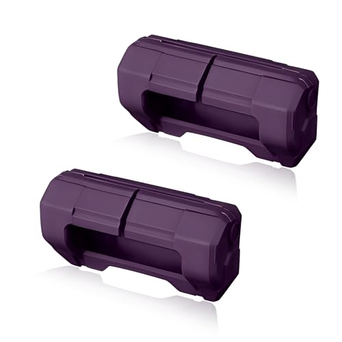 Rdxcv 2 PCS Car Seat Belt Buckle Covers, Anti-Scratch Silicone Auto Safety Belt Buckle Guard, Universal Seatbelt Clip Protective Sleeve For Most Vehicles, Car Accessories (Purple)