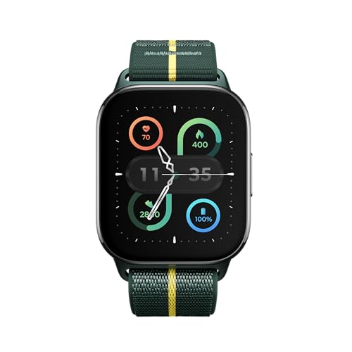 Motorola Pantone Trekking Green, Pantalla OLED de 1.9 Pulgadas, Reloj Inteligente de Fitness, batería de 16 días, Compatible con Android con compensación de CO2