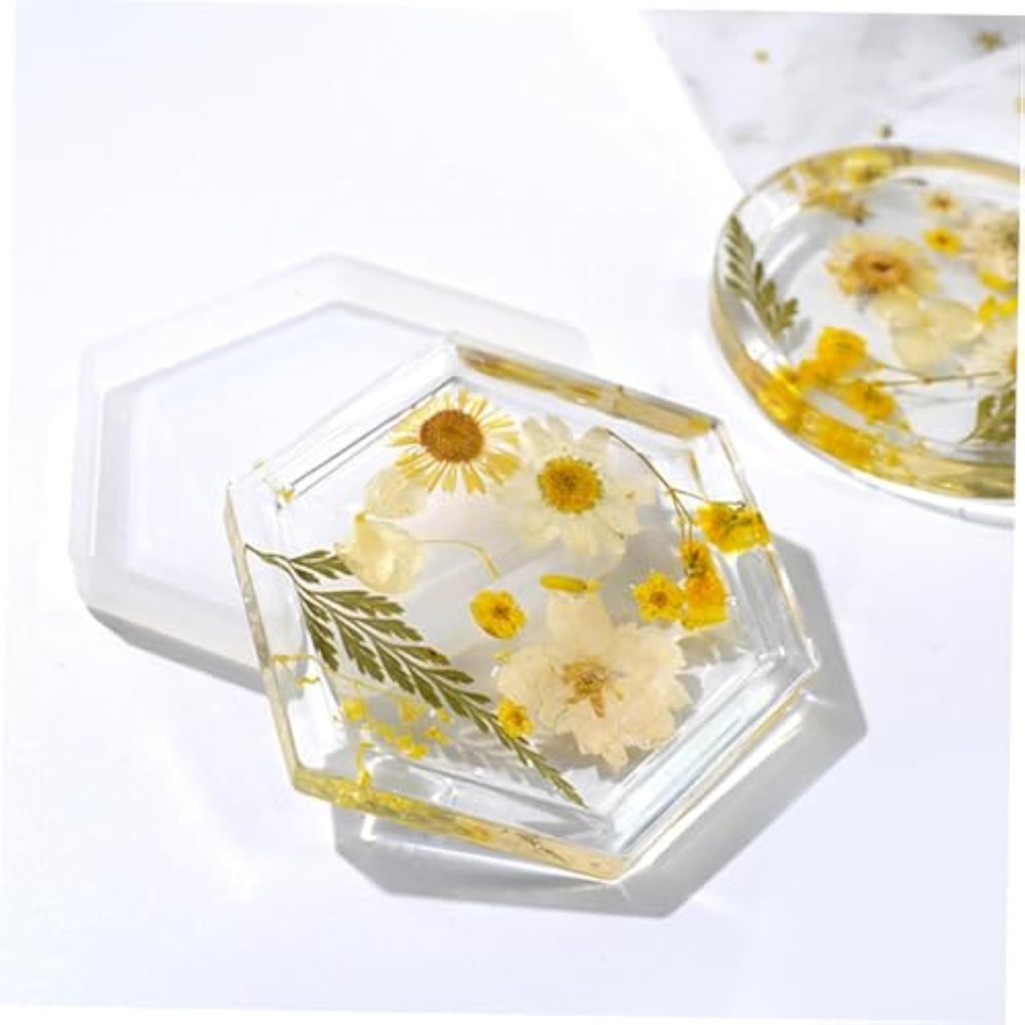 3 PCS Coaster Mould Set for DIY Crafters, Clay Molds