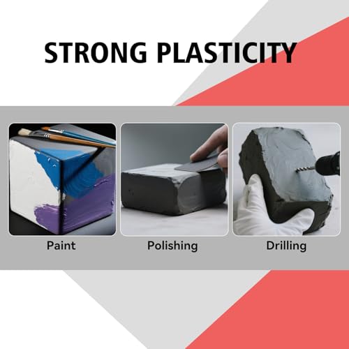 Epoxy Sculpt Clay, Self-Hardening Model Magic Sculpt Epoxy Clay, A&B 2 Part Epoxy Putty, Modeling Compound Sculpting Clays for Sculpting, Modeling, Repairing, Filling, Building, 1 Pound, Natural - Thumbnail 7