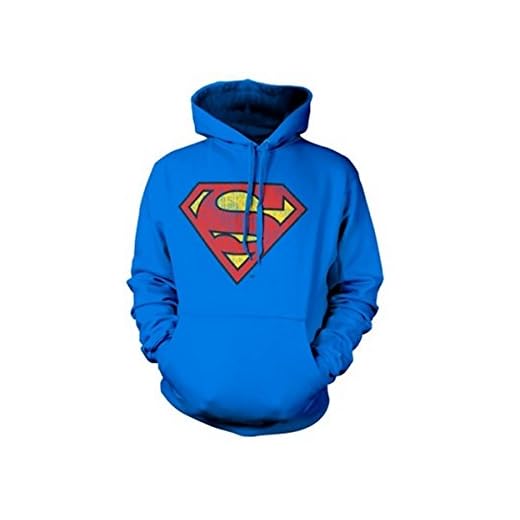 Superman Kapuzenpullover Sudadera con Capucha, Multicolor, S para Hombre
