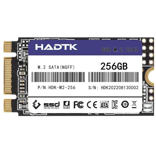 Amazon | HADTK 256GB 2242 NGFF(M.2 SATA) 内蔵SSD 3D NAND