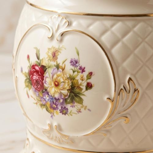 Tarro de porcelana para cocina con tapa ideal para proteger granos, café y azúcar 5