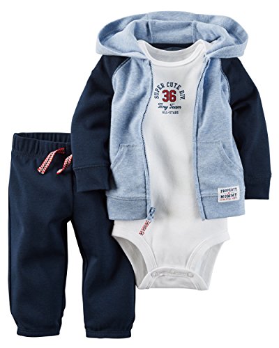 Carter's Baby Boys 3 Pc Sets 126g289, Navy, 12 Months