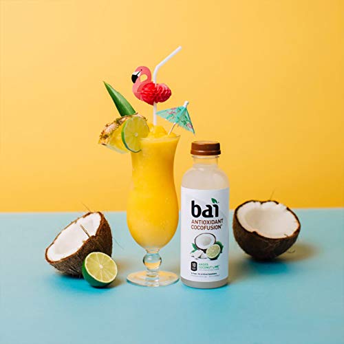 Bai Coconut Flavored Water, Andes Coconut Lime, Antioxidant Infused Drinks, 18 Fluid Ounce Bottles, 6 Count #TOP7