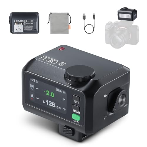 GODOX IT30Pro S Flash for Sony, 560 Full-Power TTL Camera Flash Fast Charging Full-Color Touchscreen Mini Flash with 2.4GHz X System 1.5s Recycle Time Quick Mount & Release Flashes for Photography