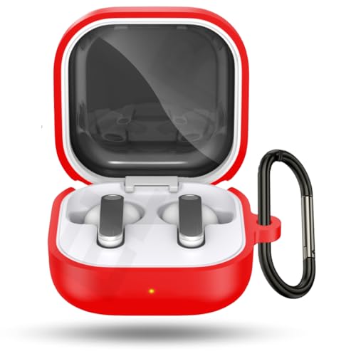 Image of ELOR Premium Silicone Case Cover Compatible with Samsung Galaxy Buds 4 | 4 Pro (Earbuds Not Included) (Cherry Red)