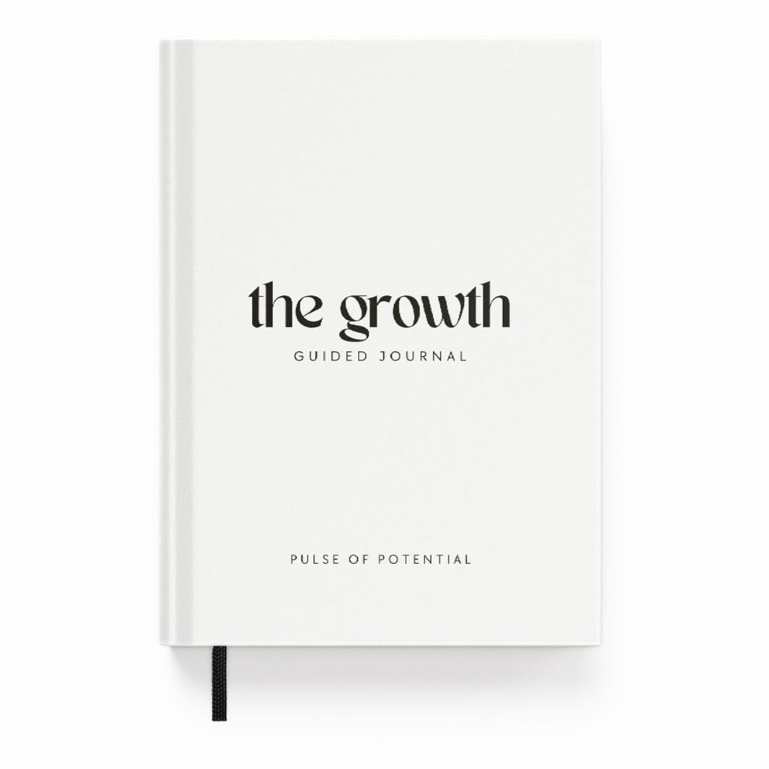 The Growth Guided Journal – Like Therapy in a Journal for Self-Discovery, Healing, Self-Love and Personal Growth – Daily Journal Prompts for Self-Care – Wellness Gift for Men and Women