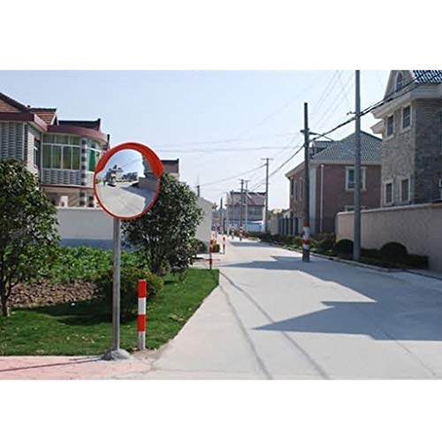 Espejo de punto ciego convexo gran angular para tráfico de plástico resistente 45cm 5