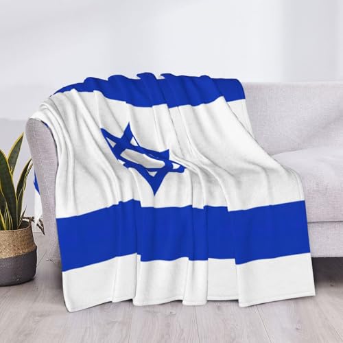 Couverture légère drapeau israélien imprimée pour lit et canapé toutes saisons - 6