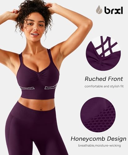 Image of BRXL Sports Bras for Women Crisscross Back Workout Gym Sport Bra