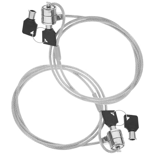 EPIGEIST 2 Juegos Candado de Cable para Portátil Antirrobo Resistente con Llave de Bloqueo Seguro para Laptops y Tablets Cable de Duradero para Oficina y Viaje