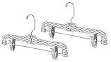 Whitmor  Crystal Cut Collection Crystal Skirt/Slack Hangers, Set of 2
