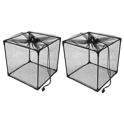 Mikikit 2 Piezas Caja Filtro Estanque Bolsa Malla Barrera Antiobstrucción Cubierta Bomba Exterior Resistente para Sistema Filtración Agua Jardín