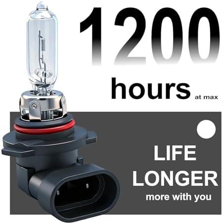Wuzno 9005 Headlight Bulb, Hb3 Halogen 12v 60w, Standard 3800K Warm White, Clear Light High Low Beam Replacement Super Bright 2 pack — view 2