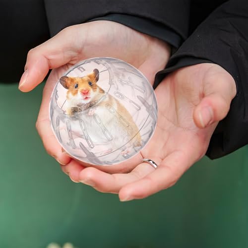 Yardwe Hamster Ball 4 Inch Small Pet Running Exercise Ball with Ventilation Holes and Detachable Design for Hamster and Guinea Pig Fitness - Image 6